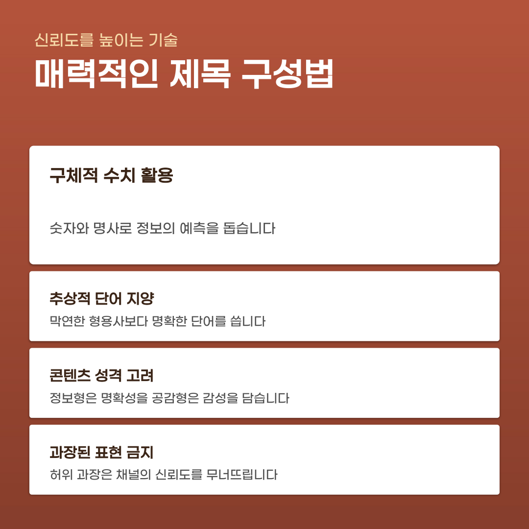 블로그 제목 짓는법 기준과 유입 늘리는 비용 대비 효율 정리